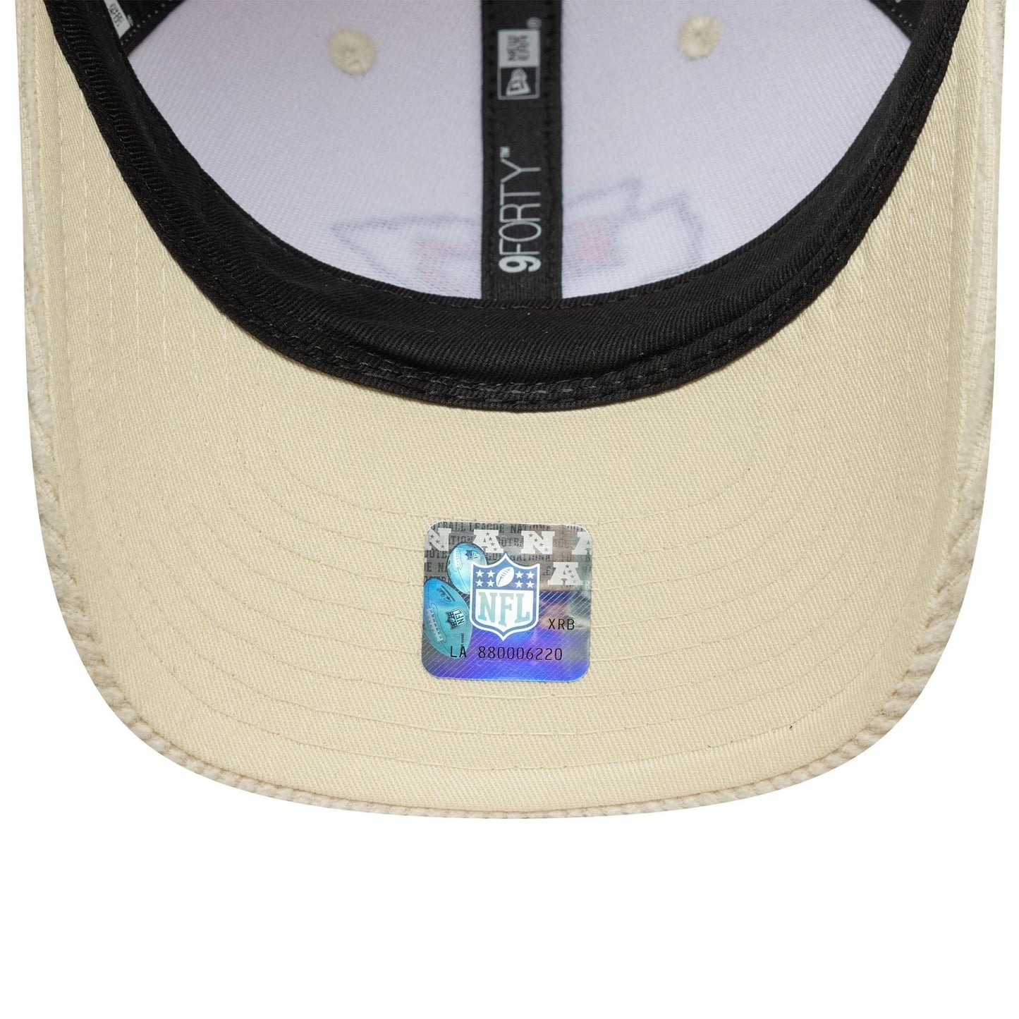 New Era KC Kansas City Chiefs NFL Cord Cream 9FORTY M-Crown
