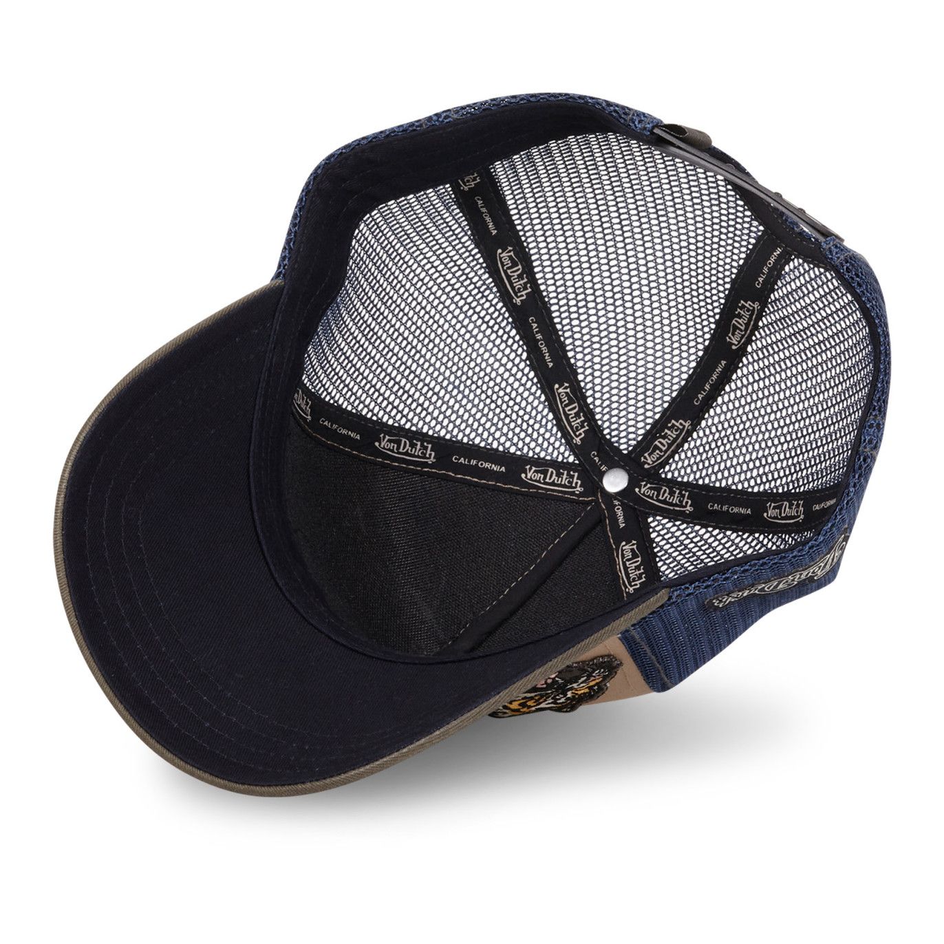Von Dutch Patches07 Tiger Beige Kaki Navy Blue Trucker