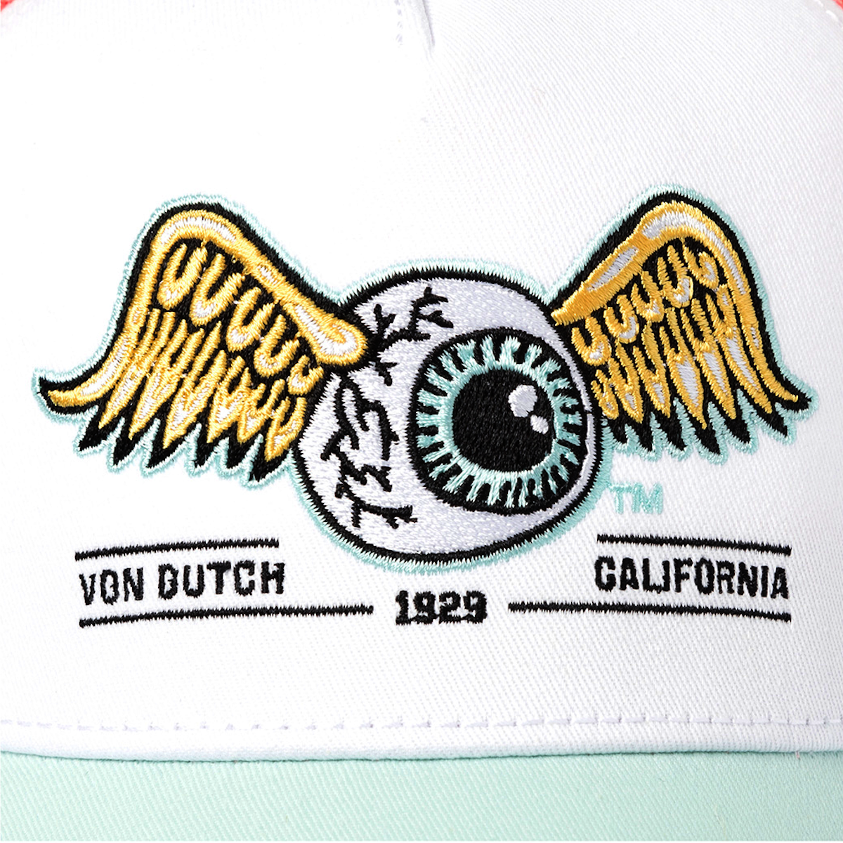 Von Dutch Surf14 Pastel Green Salmon Trucker