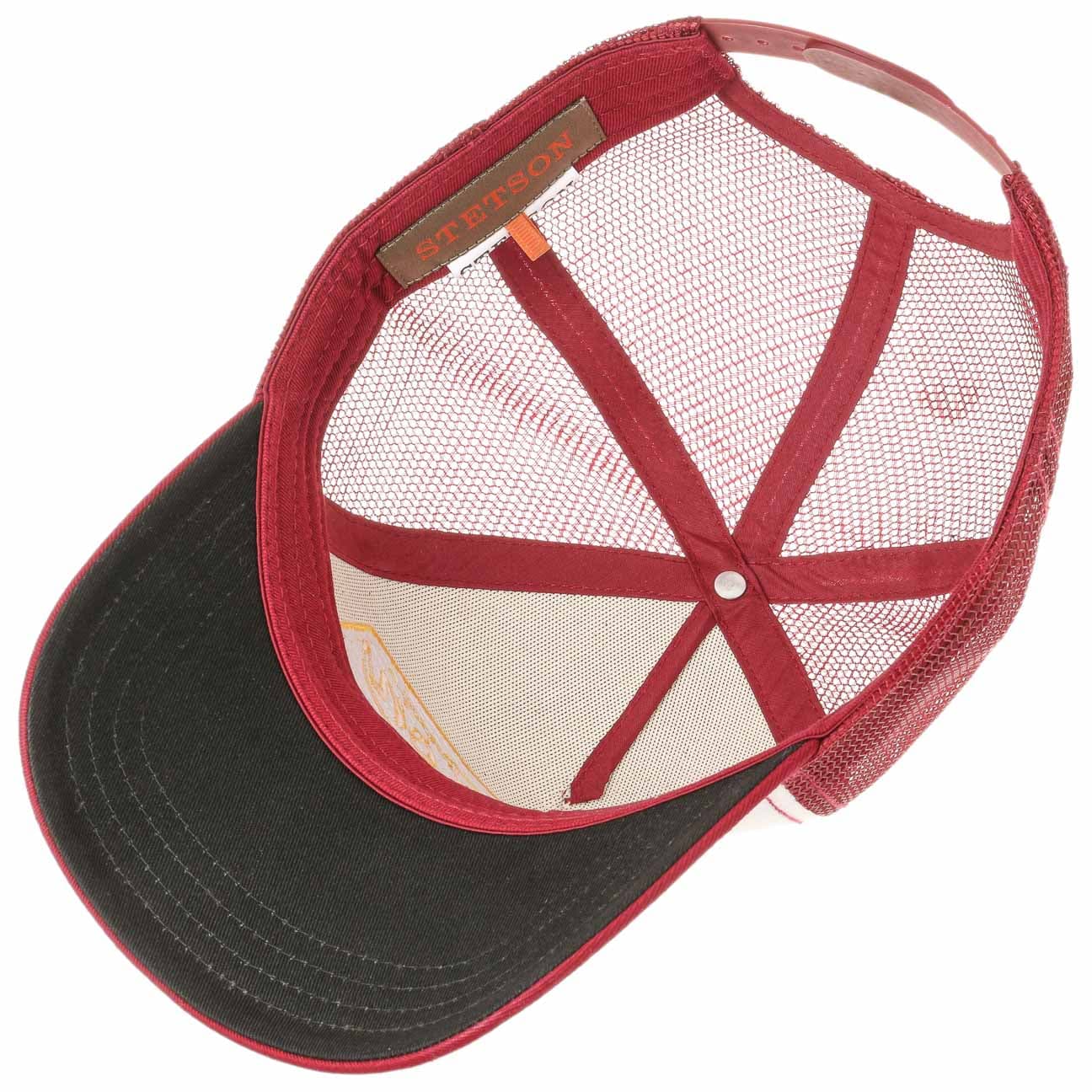 Stetson American Heritage Trucker White/Bordeaux