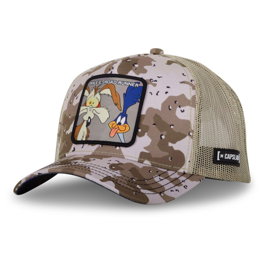 CAPSLAB Looney Tunes Coyote, Bip Bip Beige Camouflage