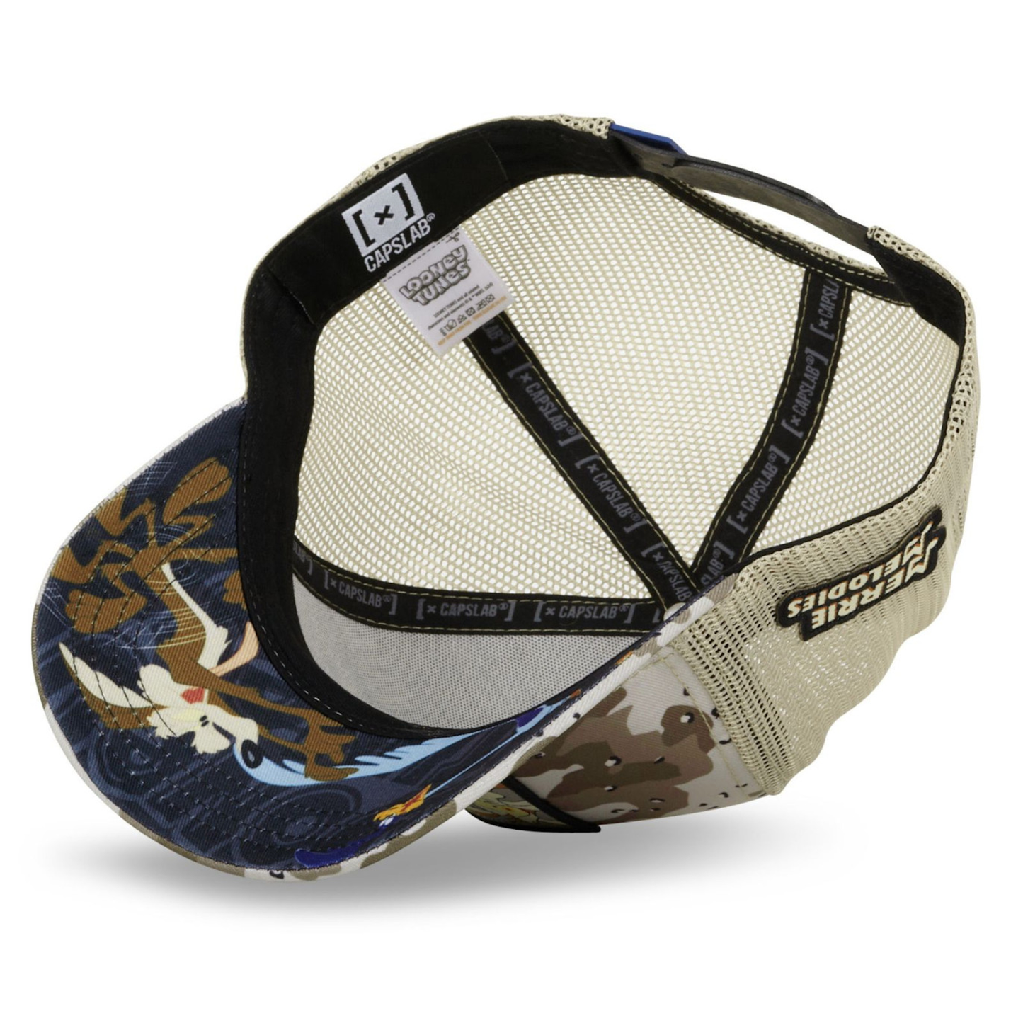 CAPSLAB Looney Tunes Coyote, Bip Bip Beige Camouflage