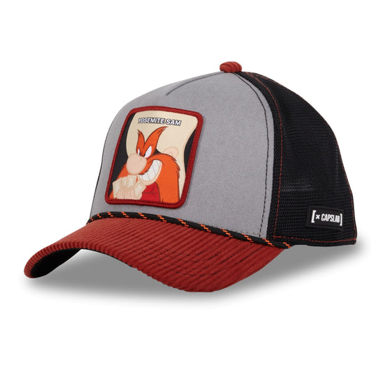 CAPSLAB Looney Tunes Yosemite Sam Gray Brown Velvet