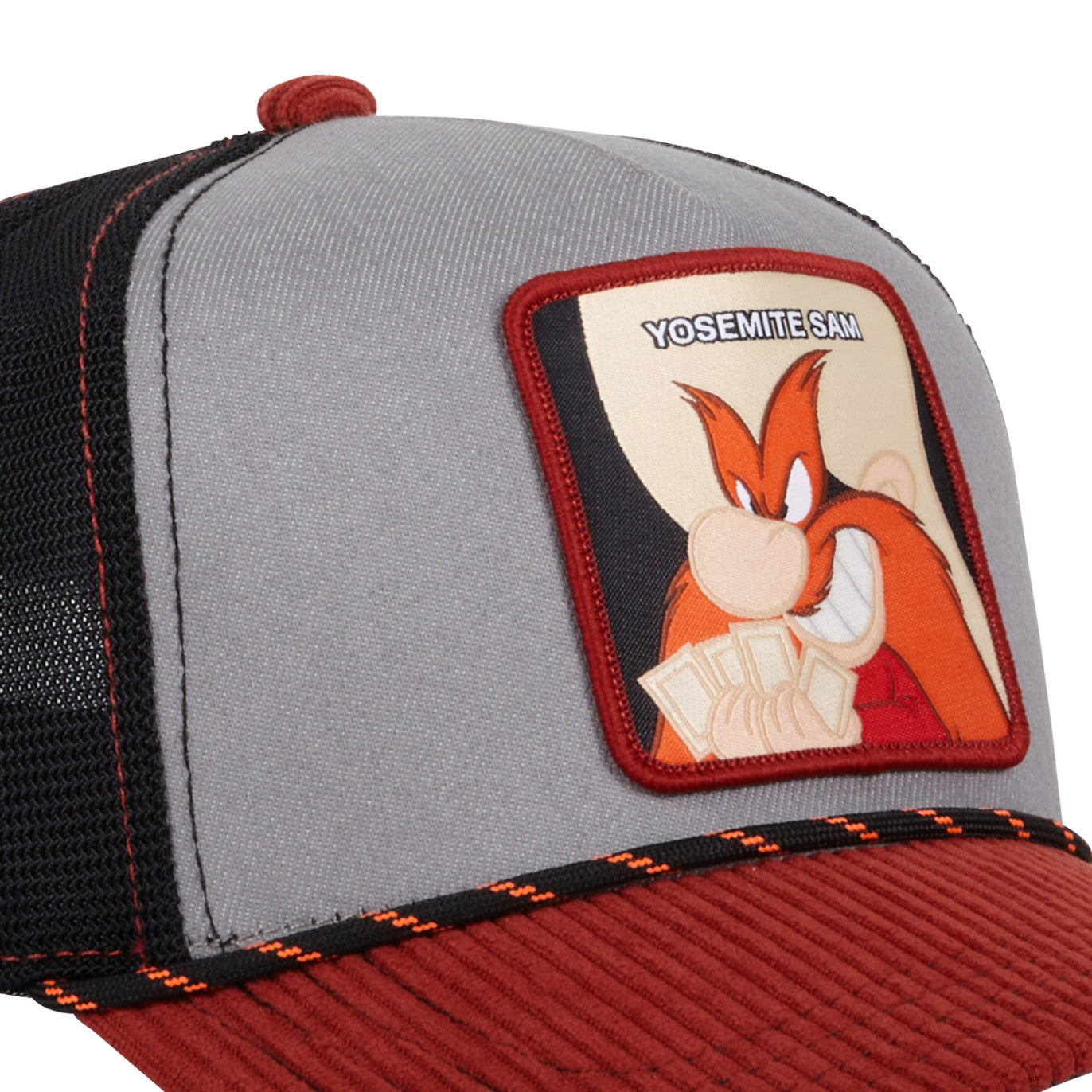 CAPSLAB Looney Tunes Yosemite Sam Gray Brown Velvet
