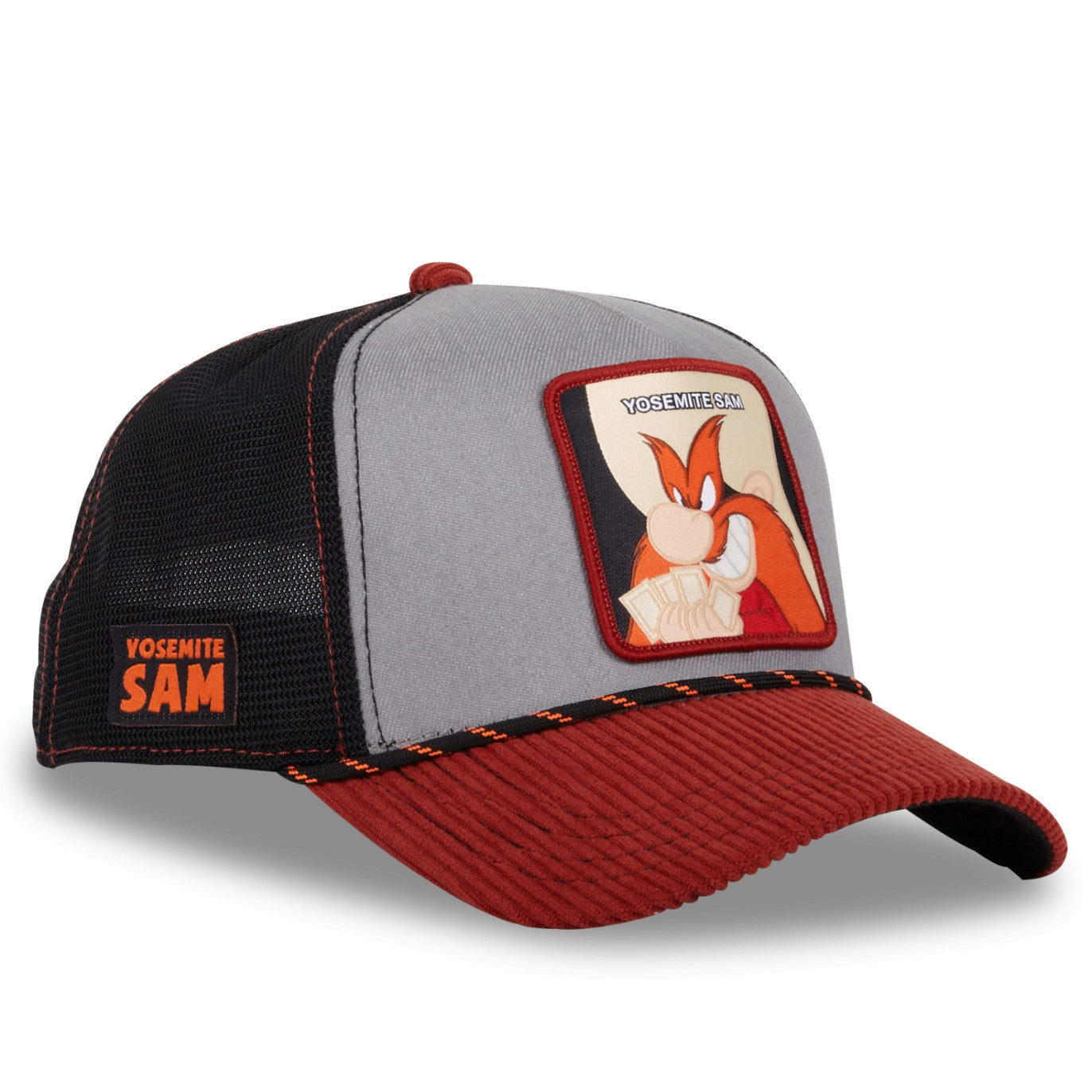 CAPSLAB Looney Tunes Yosemite Sam Gray Brown Velvet