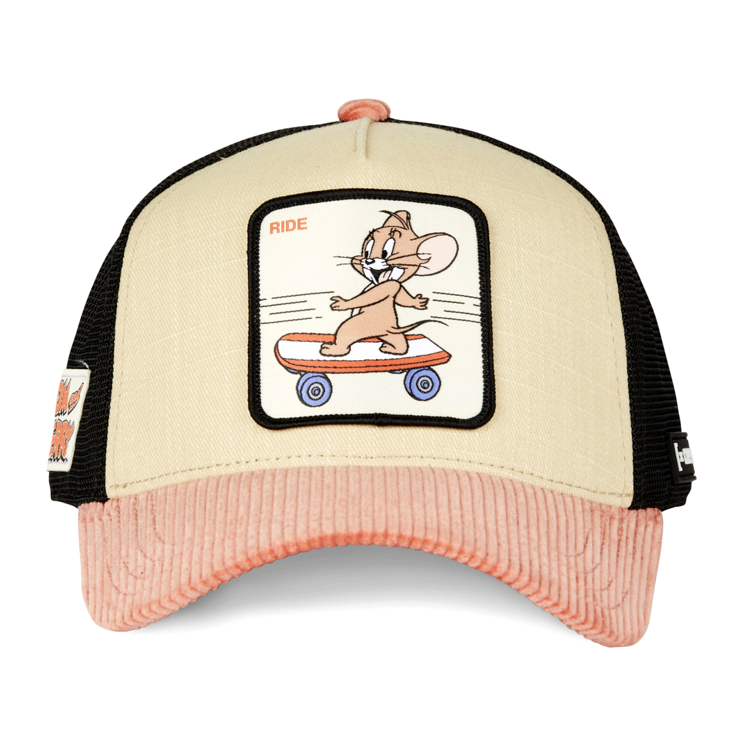 CAPSLAB Tom & Jerry Velvet Skating Jerry Salmon Beige