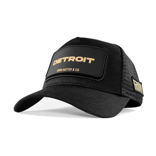 John Hatter & Co. - Rubber - CITY CAP - DETROIT BLACK