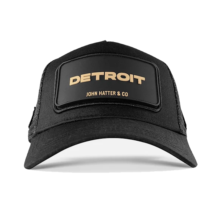 John Hatter & Co. - Rubber - CITY CAP - DETROIT BLACK