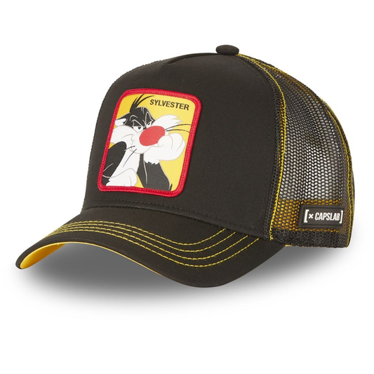 CAPSLAB Looney Tunes Sylvester Black Yellow
