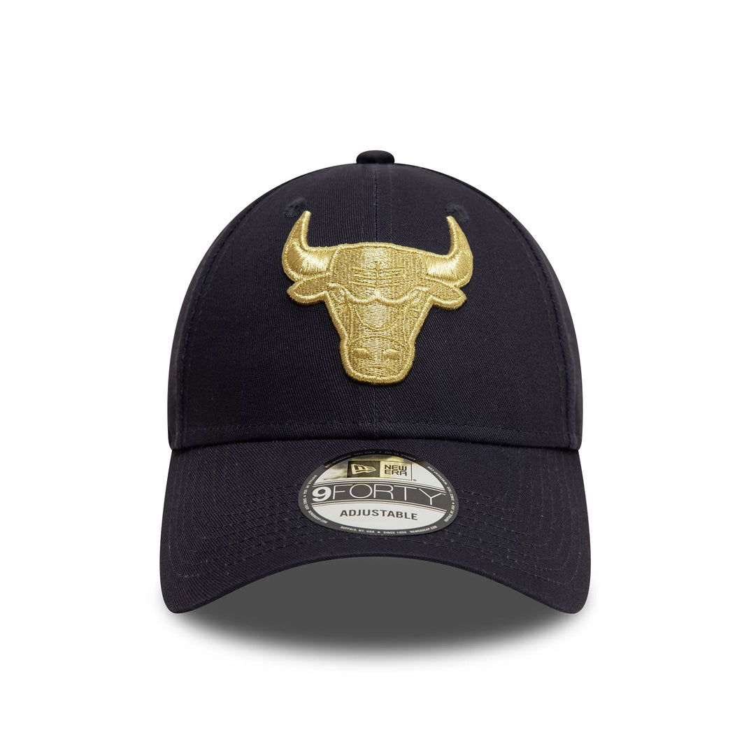 New Era Chicago Bulls Metallic Navy 9FORTY