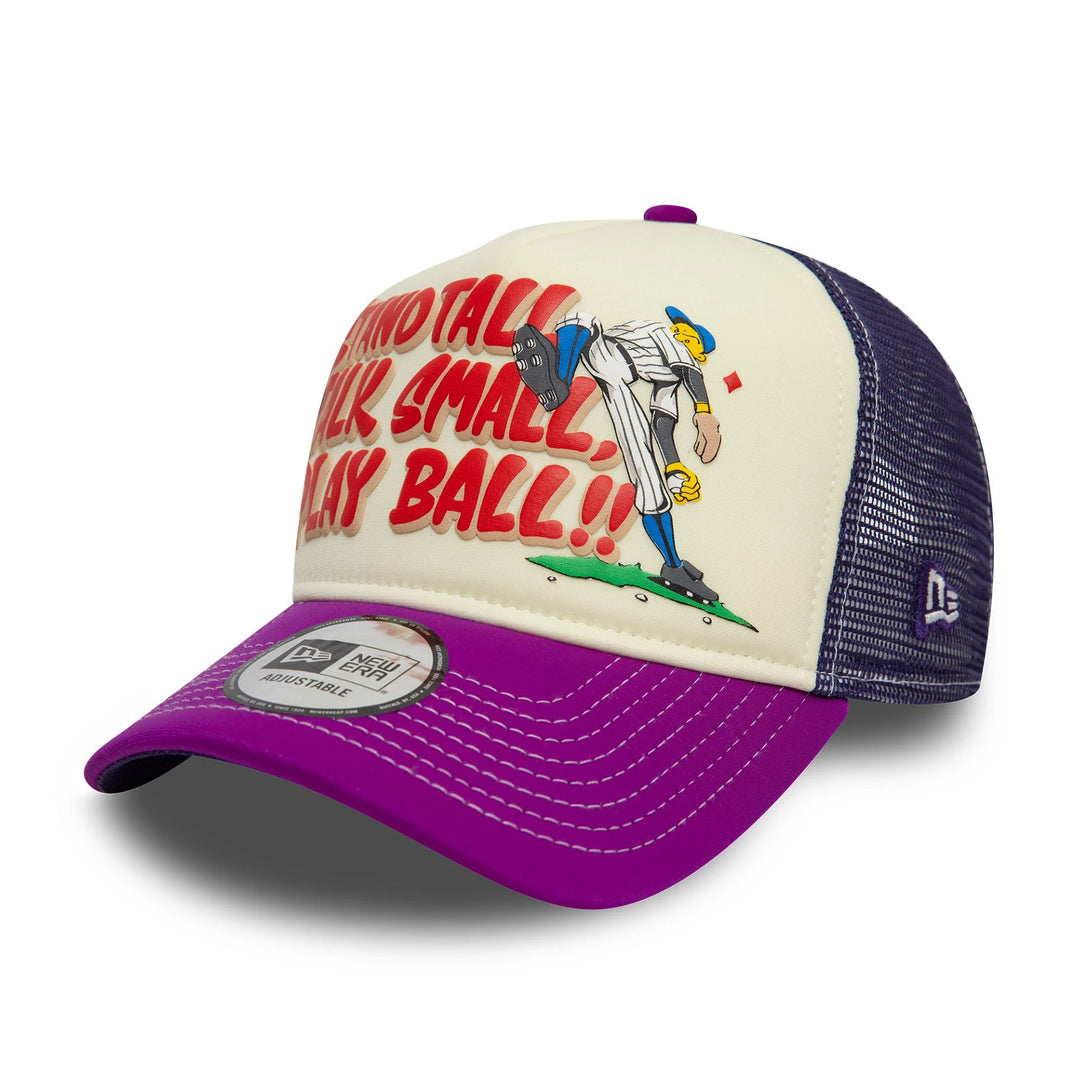 New Era Graphic Purple 9FORTY A-Frame Trucker