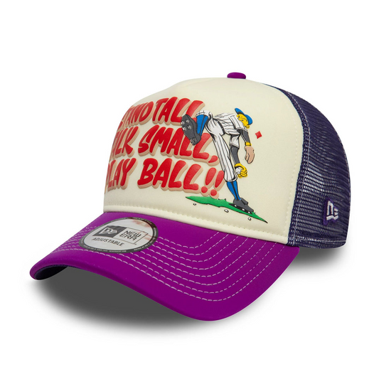 New Era Graphic Purple 9FORTY A-Frame Trucker
