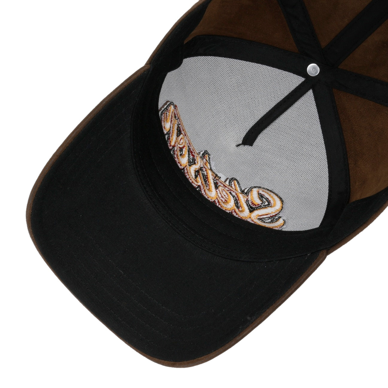 Stetson Oily Goat Suede Leather Trucker Brown