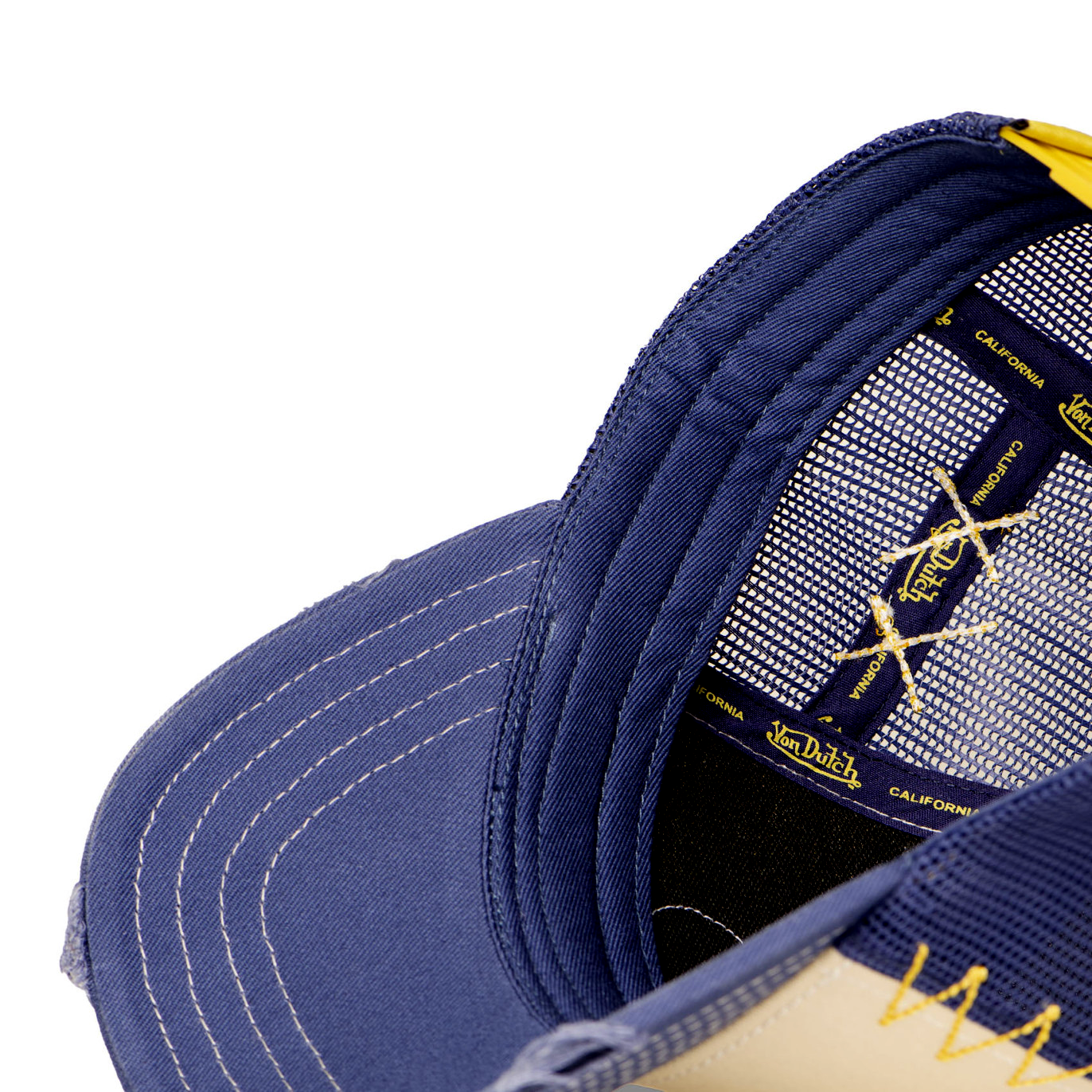 Von Dutch Blue Distressed Finish Trucker