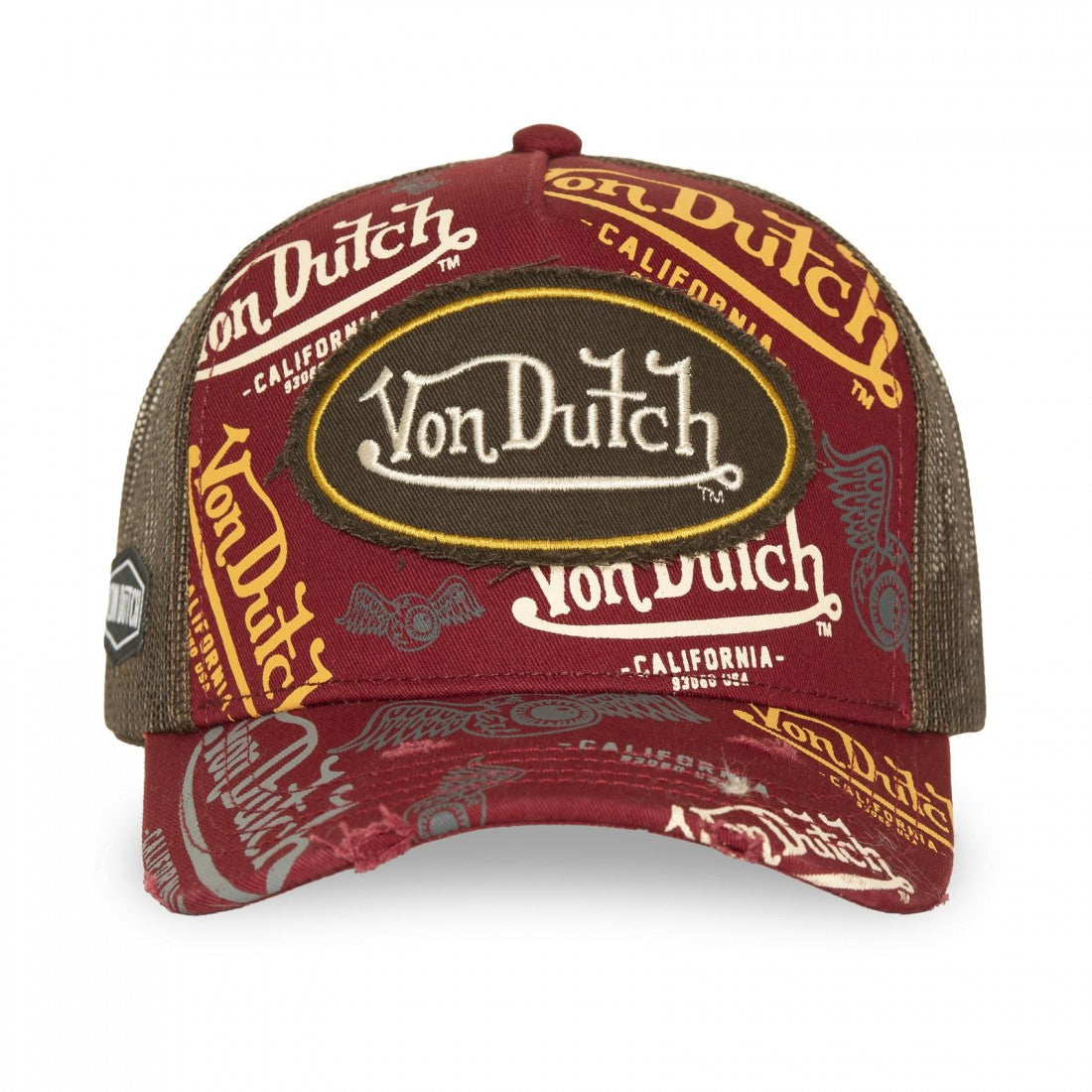 Von Dutch Cafe13 Dark Red Trucker