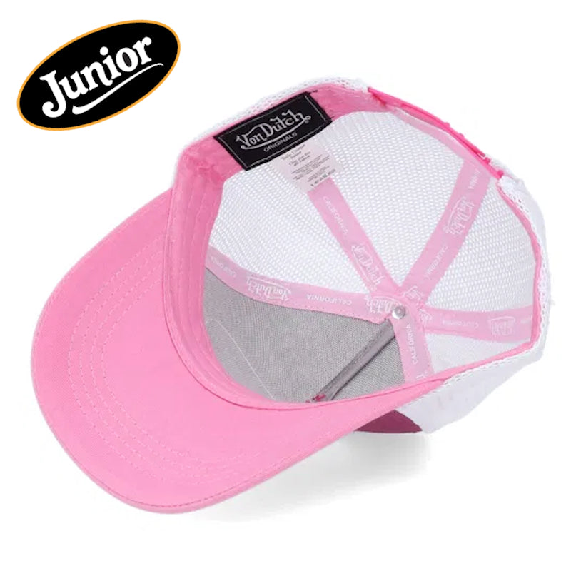 Von Dutch Junior Glitter Pink White Trucker