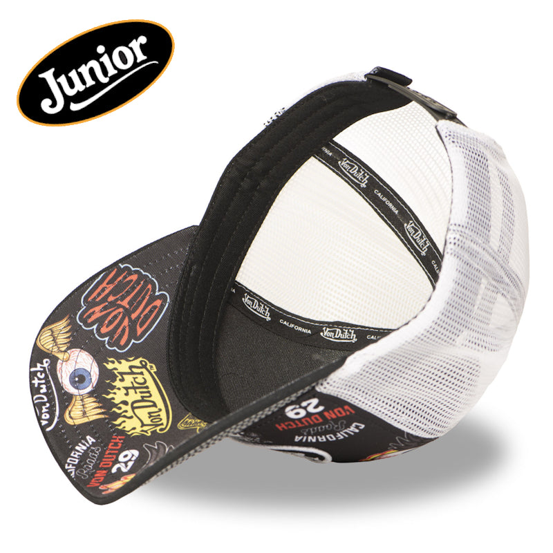 Von Dutch Junior Sublimation16 Black White Trucker
