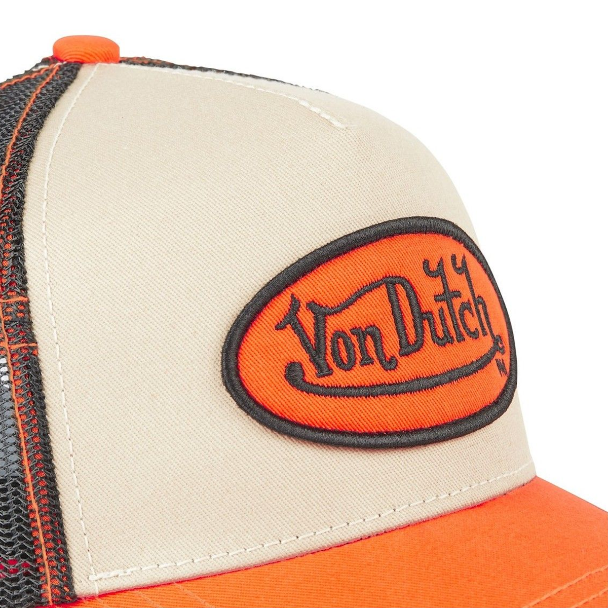 Von Dutch Orange Distressed Summer Trucker