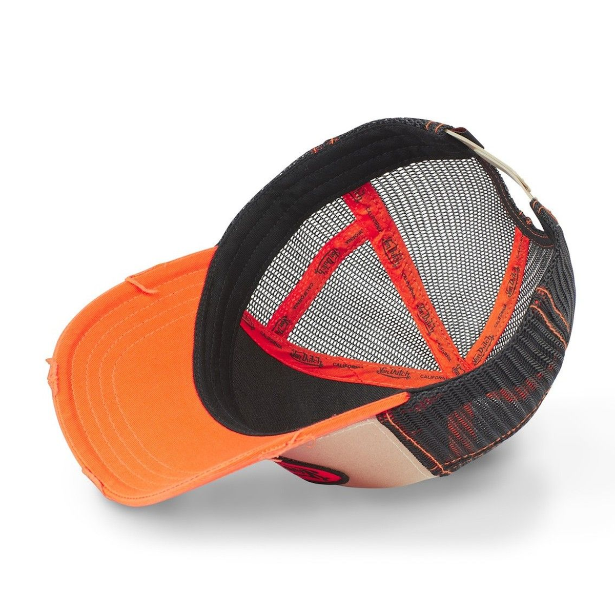 Von Dutch Orange Distressed Summer Trucker