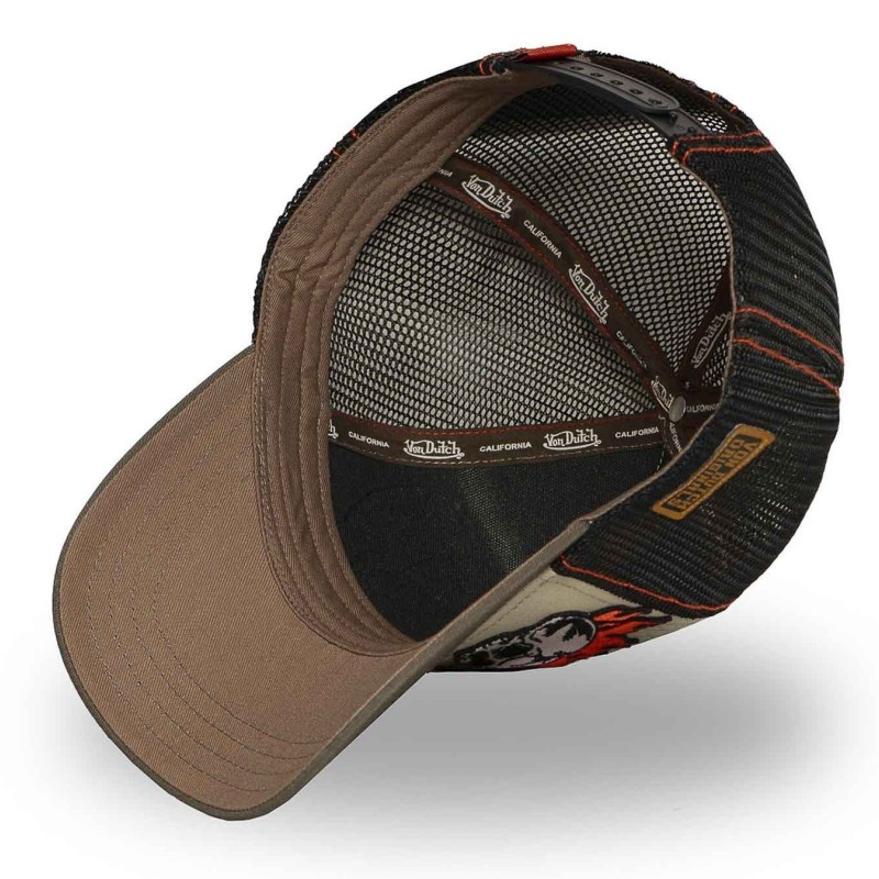 Von Dutch Skull Patches11 Grey Black Trucker