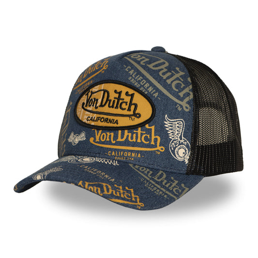 Von Dutch Patches14 Denim Blue Trucker