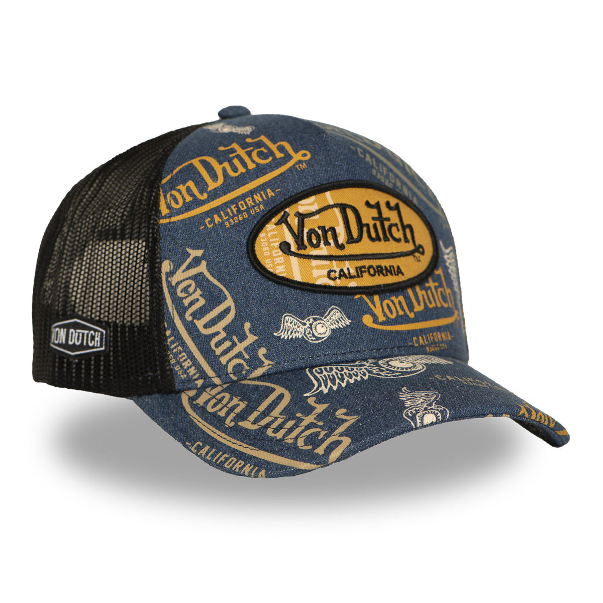 Von Dutch Patches14 Denim Blue Trucker