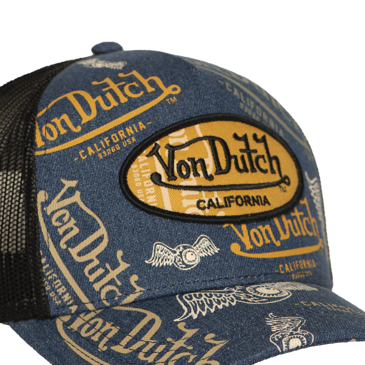 Von Dutch Patches14 Denim Blue Trucker