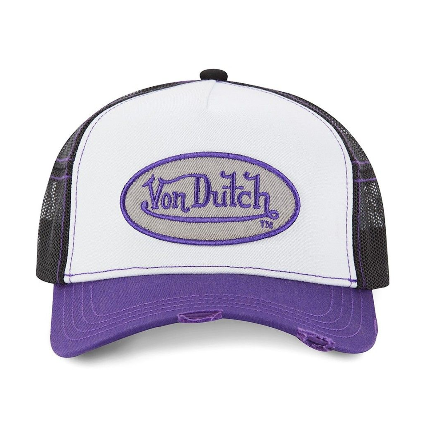 Von Dutch Purple Distressed Summer Trucker