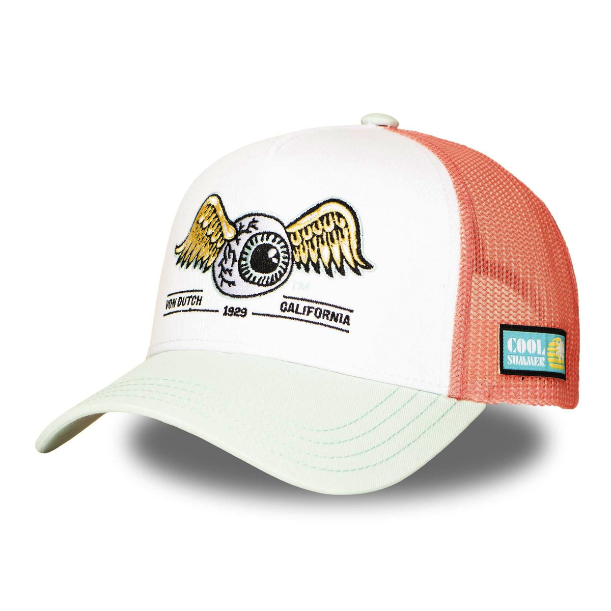 Von Dutch Surf14 Pastel Green Salmon Trucker