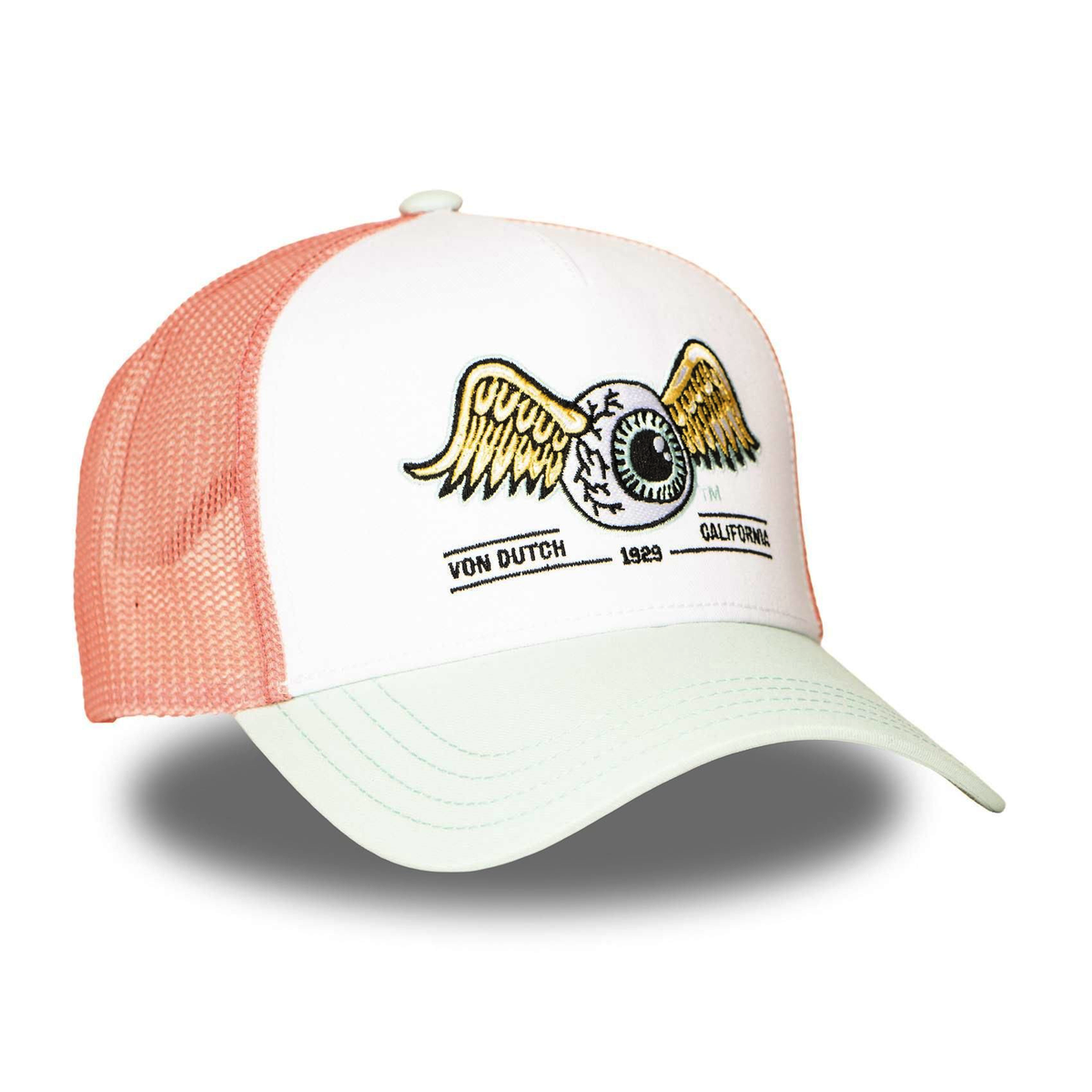 Von Dutch Surf14 Pastel Green Salmon Trucker