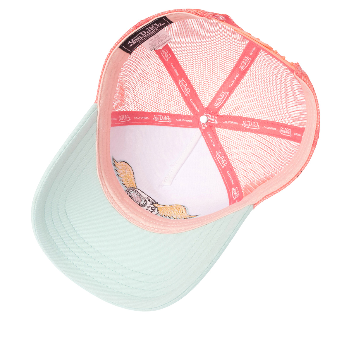 Von Dutch Surf14 Pastel Green Salmon Trucker