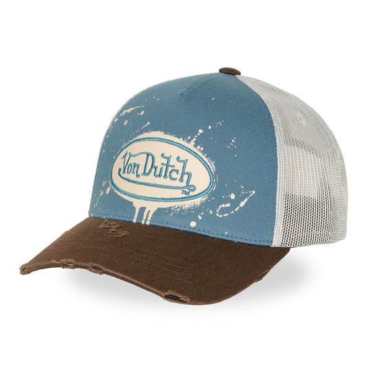 Von Dutch TAG01 Distressed Paint Blue Brown