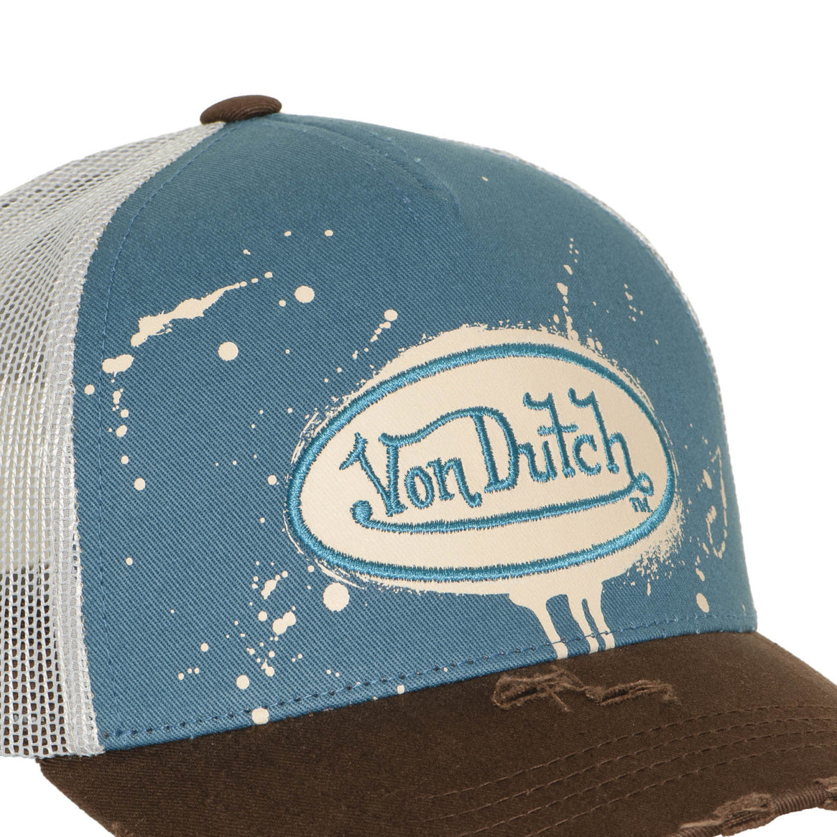 Von Dutch TAG01 Distressed Paint Blue Brown