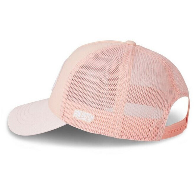 Von Dutch Women Light Pink Logo Glitter Visor Trucker