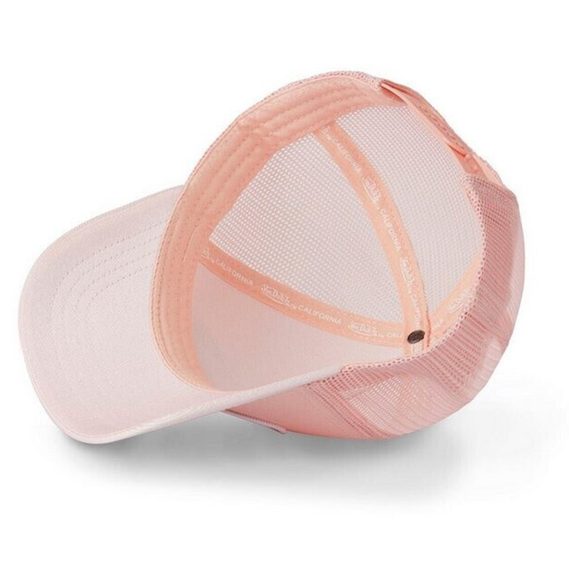 Von Dutch Women Light Pink Logo Glitter Visor Trucker