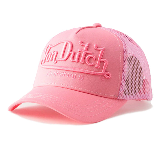Von Dutch Pink Embroidery Logo Trucker