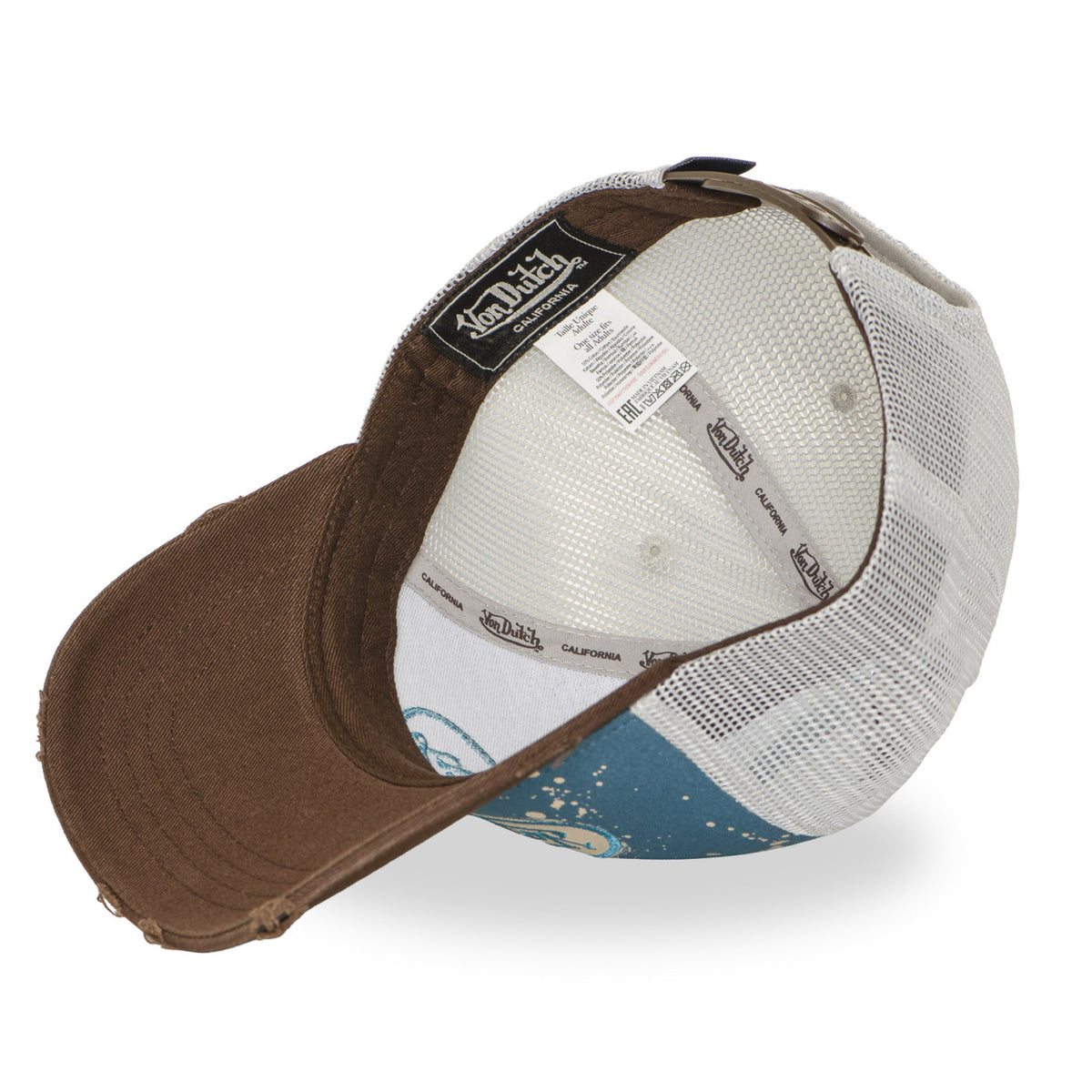 Von Dutch TAG01 Distressed Paint Blue Brown