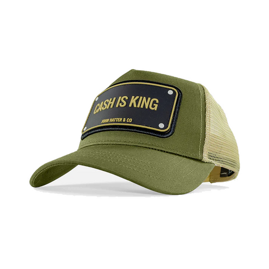 John Hatter & CO - RUBBER - CASH IS KING - OLIVE GREEN BEIGE