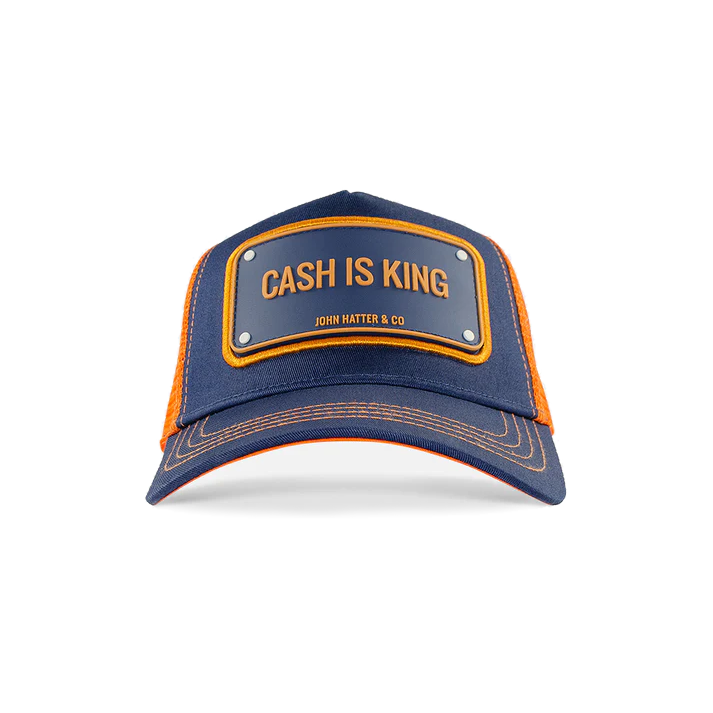 John Hatter & CO - RUBBER - CASH IS KING - NAVY ORANGE