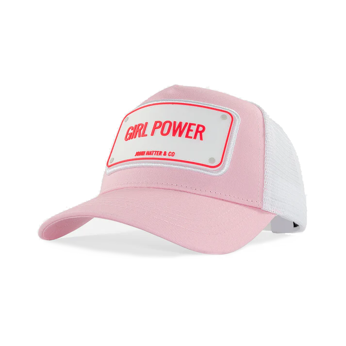 John Hatter & CO - RUBBER - GIRL POWER - PINK WHITE