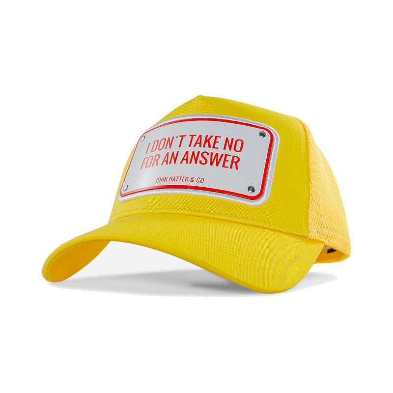 John Hatter & CO - RUBBER - I DON'T TAKE NO FOR AN ANSWER - YELLOW