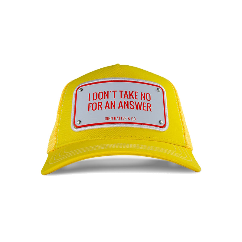 John Hatter & CO - RUBBER - I DON'T TAKE NO FOR AN ANSWER - YELLOW