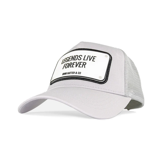 John Hatter & CO - RUBBER - LEGENDS LIVE FOREVER - LIGHT GREY