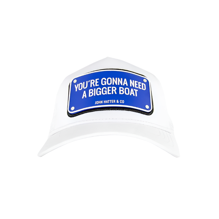 John Hatter & CO - RUBBER - YOU'RE GONNA NEED A BIGGER BOAT - WHITE BLUE