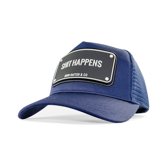 John Hatter & CO - RUBBER - SHIT HAPPENS - NAVY