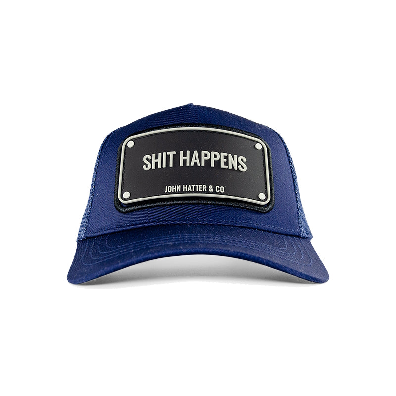 John Hatter & CO - RUBBER - SHIT HAPPENS - NAVY