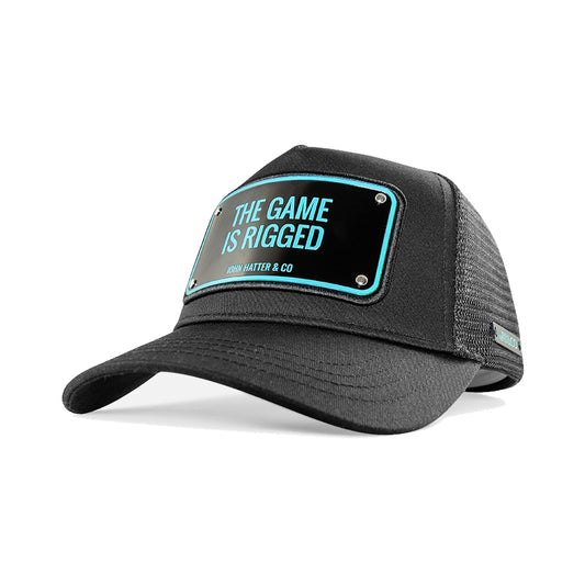 John Hatter & CO - ALUMINUM - THE GAME IS RIGGED - BLACK