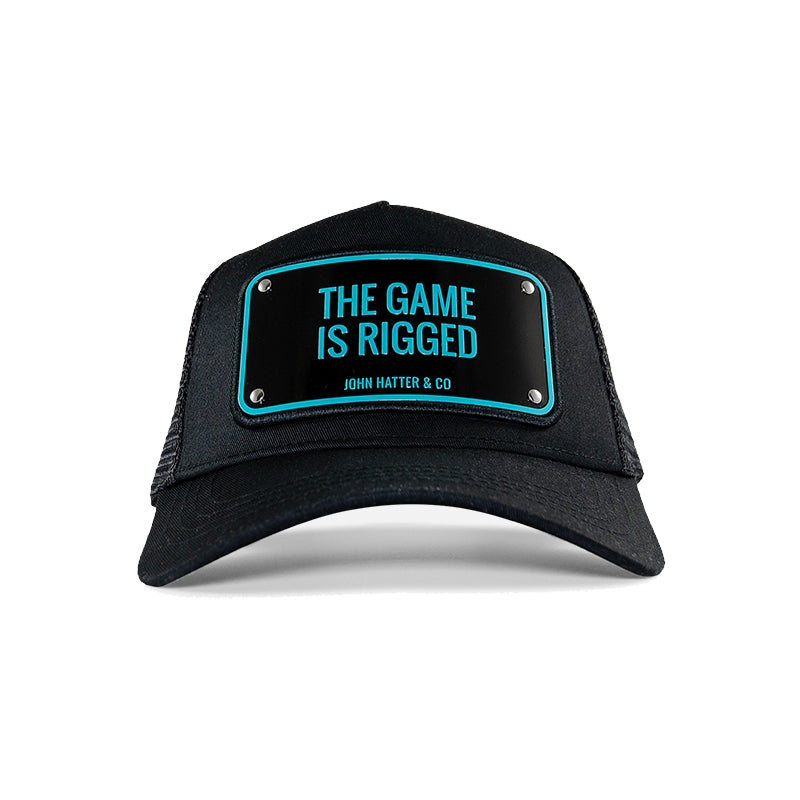 John Hatter & CO - ALUMINUM - THE GAME IS RIGGED - BLACK